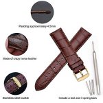 WOCCI 18mm Alligator Embossed Leather Watch Band