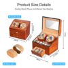 Automatic Wood Watch Winder Display Box Storage