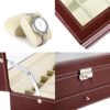 Slots Jewelry Display Case Organizer Watch Box