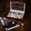 Watch Box Cherry Watch Display Case Storage