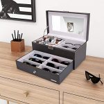 Homde Sunglasses Case Watch Box Jewelry Organizer