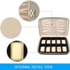 Brown Watch Jewelry Box Storage with Pillow