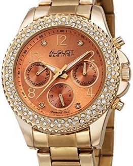 Filled Bezel August Steiner Women's Multifunction Watch