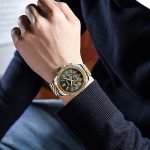 Mens Watches Men Chronograph Waterproof Analogue Quartz