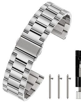 Silver 18mm Quick Release Watch Strap