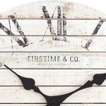 FirsTime Co. Shiplap Farmhouse Wall Clock