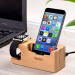 Wood Charging Dock Station for 38mm and 42mm Apple Watch
