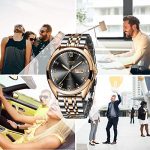 Golden Black Analog Quartz Watch Men