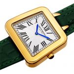 Hunter Green Bruno Magli Quartz Italian Leather Strap Watch