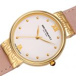 Bruno Magli White Dial Pale Pink Italian Leather Strap Watch