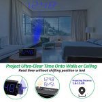 Projection Digital Alarm Clock 180°Projector