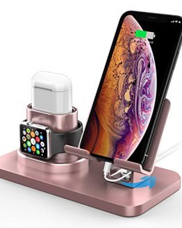 180°Rotation Phone Charger Stand Holder，3in1 Charger Dock