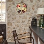 Rustic Wall Clock Battery Operated Non Ticking