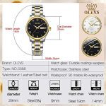 Ladies Watches with Date,Casual Quartz Stainless Steel Women Watch