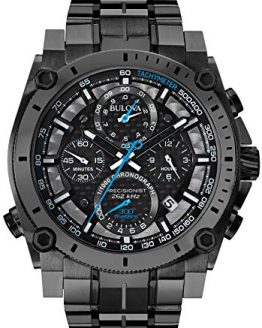 Bulova Men's Precisionist Analog Display Japanese Quartz Black Watch