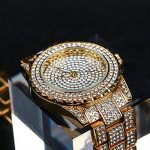 Round Crystal Rhinestone Diamond Watch Women