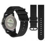 Black Nylon Perlon Watch Band - 22mm NATO Style for Stylish and Sporty Timekeeping