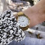 Watch Gold Petite Ladies Metal Mesh Strap Band