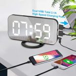 Digital Alarm Big Clock with USB Charger Ports