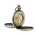 Dragon Mechanical Skeleton Pocket Watch with Chain