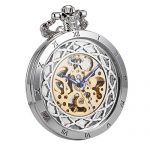 Pocket Watch Automatic Skeleton Mechanical Open Face Men