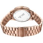 Diamond Wrist Watch with Stainless Steel Link Bracelet