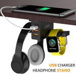 iWatch Stand Smart Watch Charging Dock Headphone Stand with USB Charger