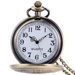 YISUYA Vintage Bronze Doctor Who Retro Dr. Who Quartz Pocket Watch