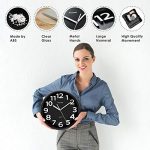 Kitchen Office Silent Non-Ticking Large Wall Clock