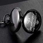 Timeless Affection: Engraved Pocket Watch for Husband, a Perfect Anniversary Gift (White Dial)