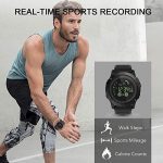 Pedometer Calorie Counter Smart Watch Black GOKOO