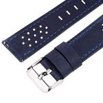 Dark Blue Watch Band, Quick Release Breeze Leather