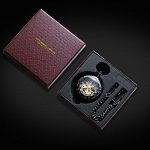 Skeleton Mechanical Copper Fob Retro Pocket Watch