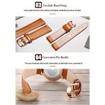 Watch Blue Brown, Simple Stainless Steel and Leather Watch