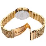 August Steiner Diamond Hour Markers On Stainless Steel Bracelet 