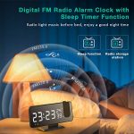 Start Your Day Right with the Multi-Functional 7.4" Mirror LED Display Projection Alarm Clock