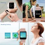 Pink Smart Watch Fitness Tracker Monitor