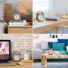 Loud and Silent Alarm Clock with Large Numbers – Perfect for Heavy Sleepers, Kids, and Offices, Compact Retro Design with Night Light and Non-Ticking Mechanism