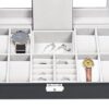 NEX Watch Cases for Men, 8 Slots Lockable Watch Box Organizer