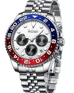 Chronograph Stainless Steel Waterproof Date Analog Watch