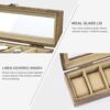 Watch Box Case Organizer Wood Box with Glass Top