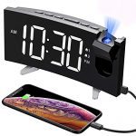 PICTEK Projection Digital Clock Radio for Bedrooms