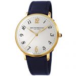 Bruno Magli Swiss Quartz White Dial Blue Italian