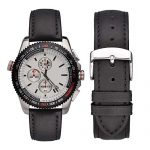 WOCCI 18mm Watch Band - Vintage Leather Watch Strap Black