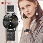 Black Luxury Dress Wrist Waterproof