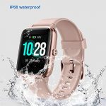 Pink Smart Watch Fitness Tracker Monitor