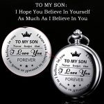 My Son I Love You Pocket Watch Chain Fob