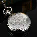Black Dial Quartz Pocket Watch for Men