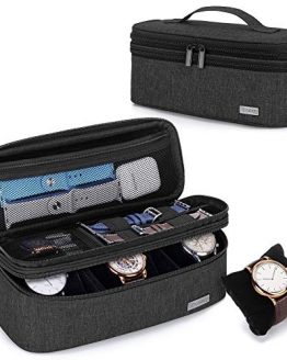 Double-Layer Watch Box Travel Storage Case