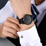 BUREI Wrist Watch Analog Deep Gray